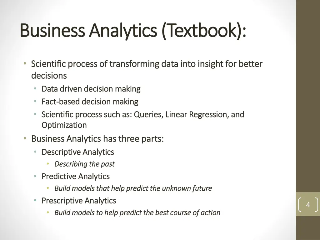 business analytics textbook business analytics