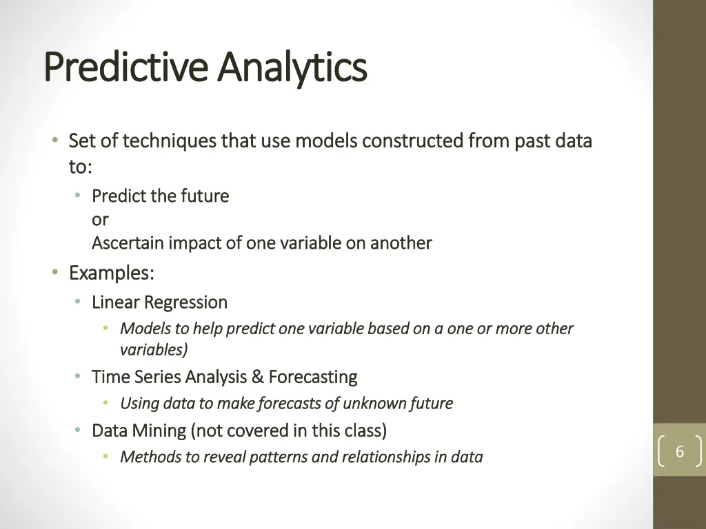 predictive analytics predictive analytics