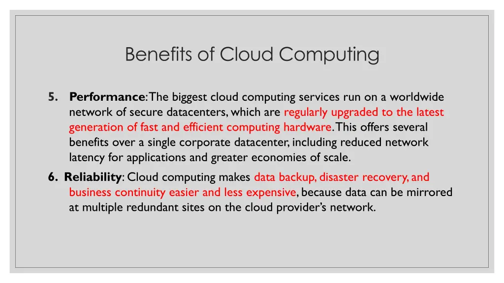 benefits of cloud computing 2