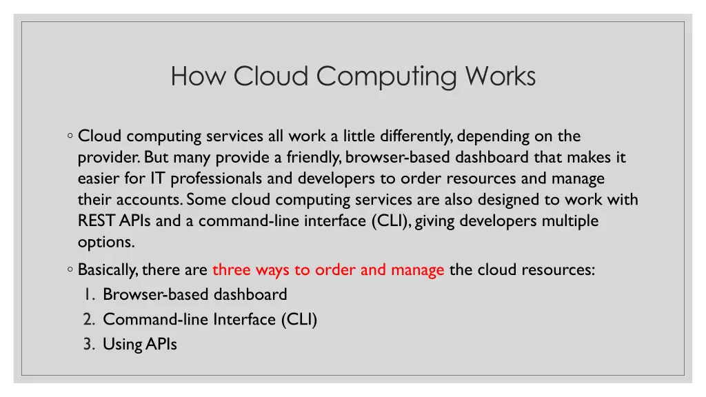 how cloud computing works