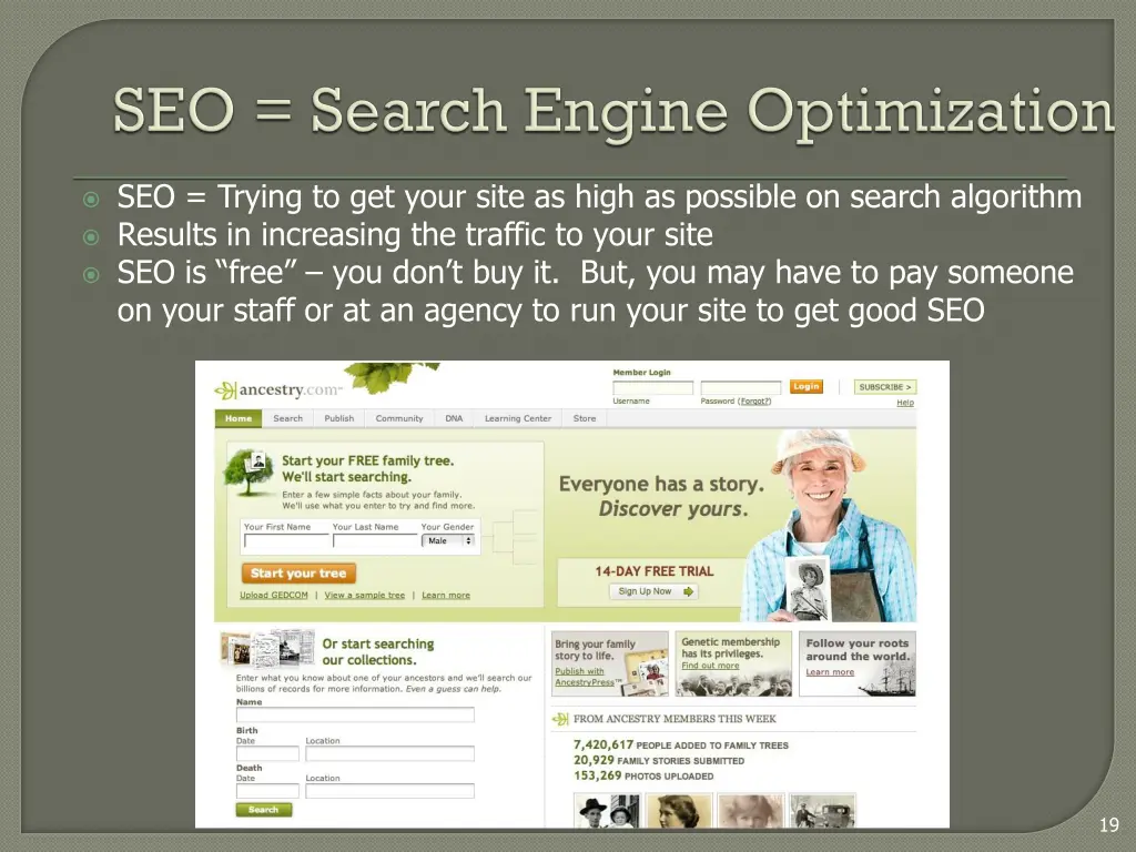 seo trying to get your site as high as possible