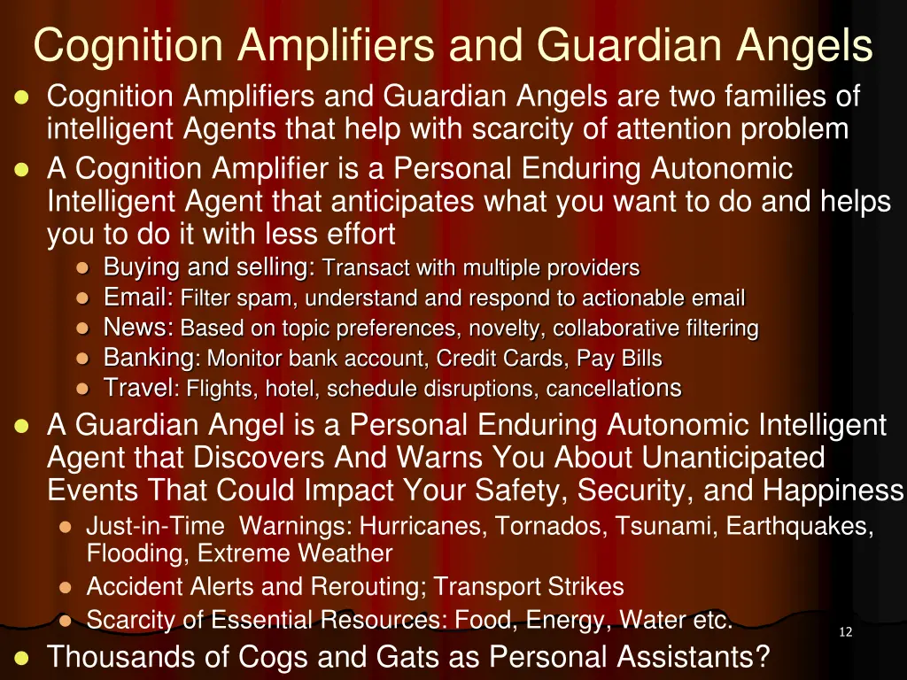 cognition amplifiers and guardian angels