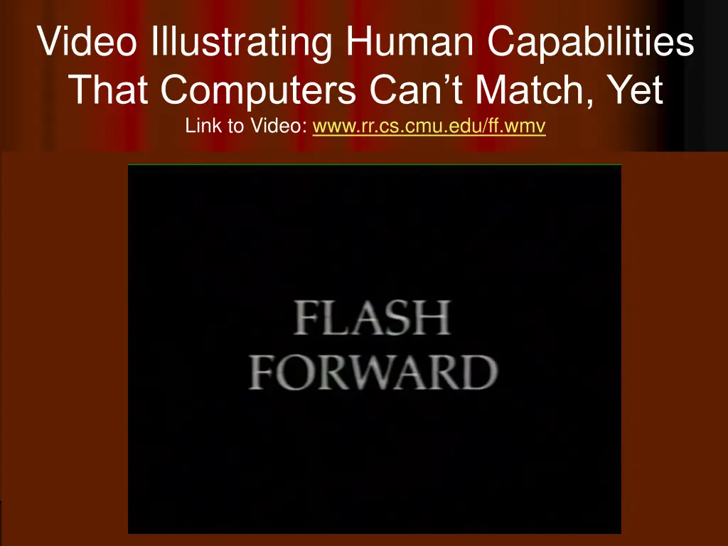 video illustrating human capabilities that