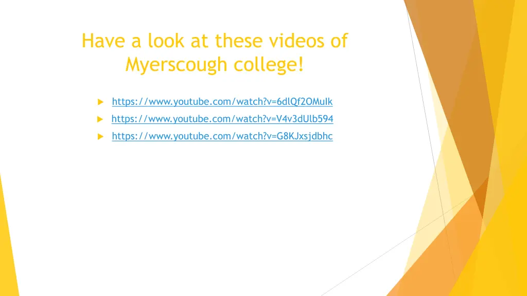 have a look at these videos of myerscough college