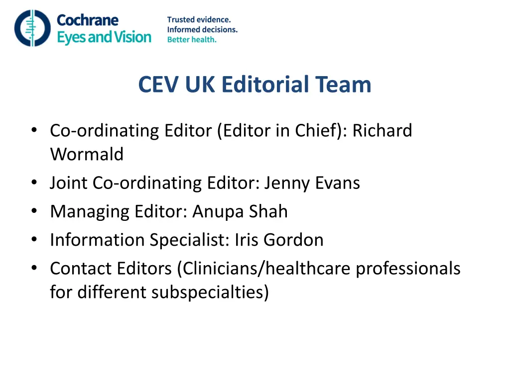 cev uk editorial team