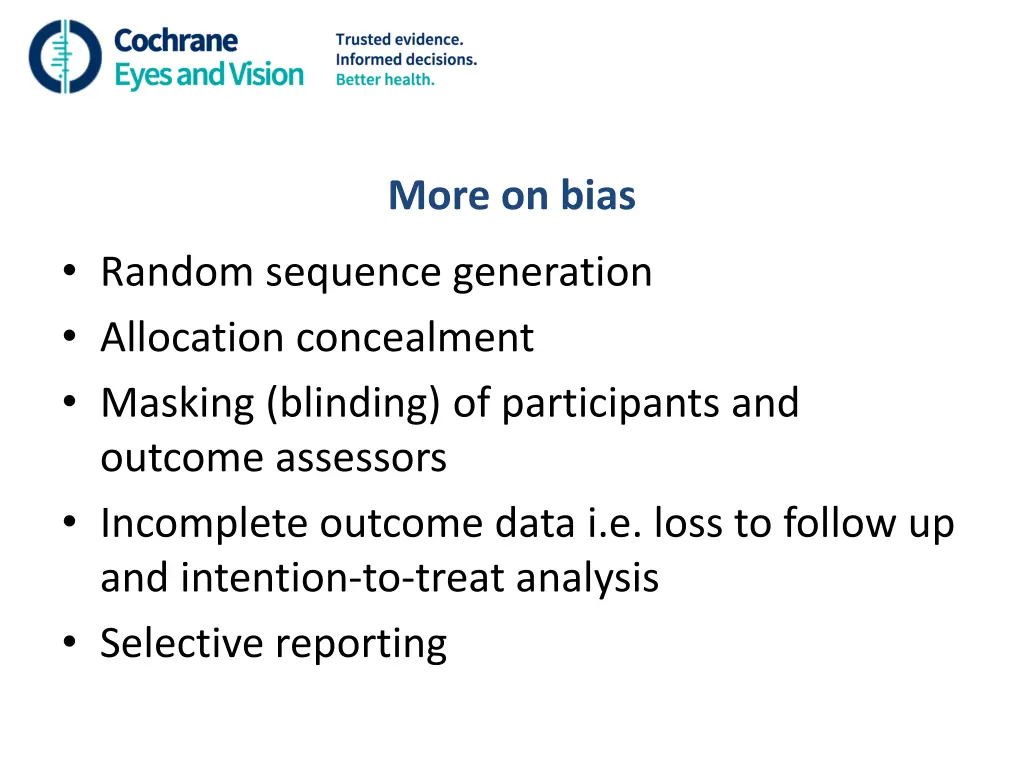 more on bias