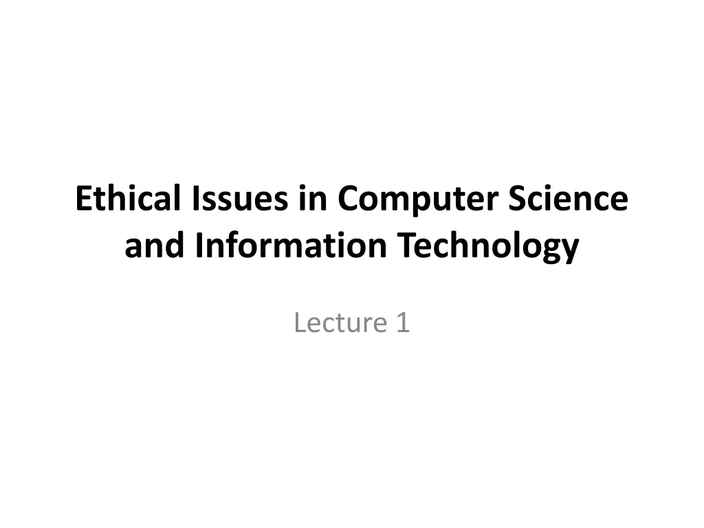 ethical issues in computer science