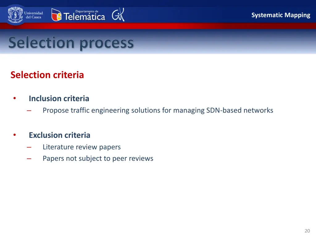 systematic mapping 6