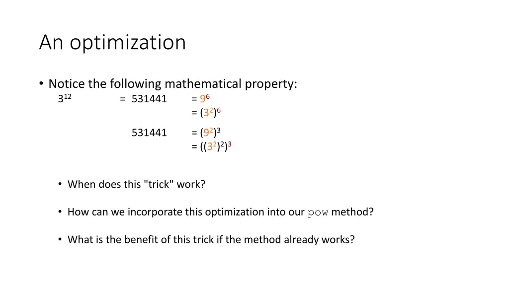 an optimization