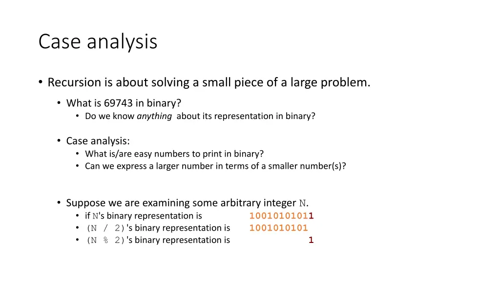 case analysis