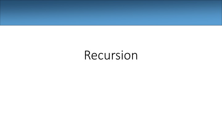 recursion