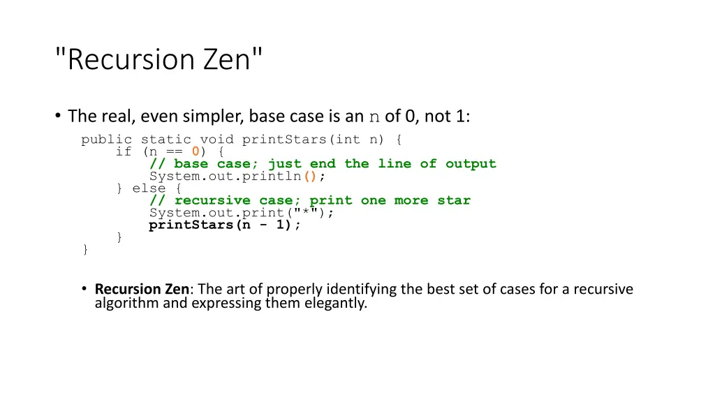 recursion zen