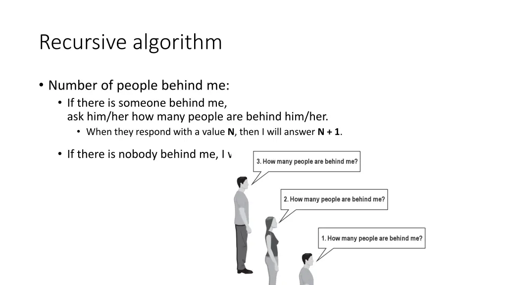 recursive algorithm