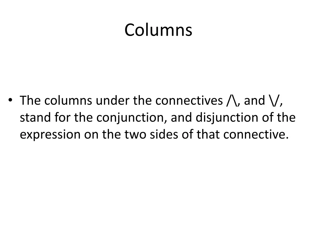 columns