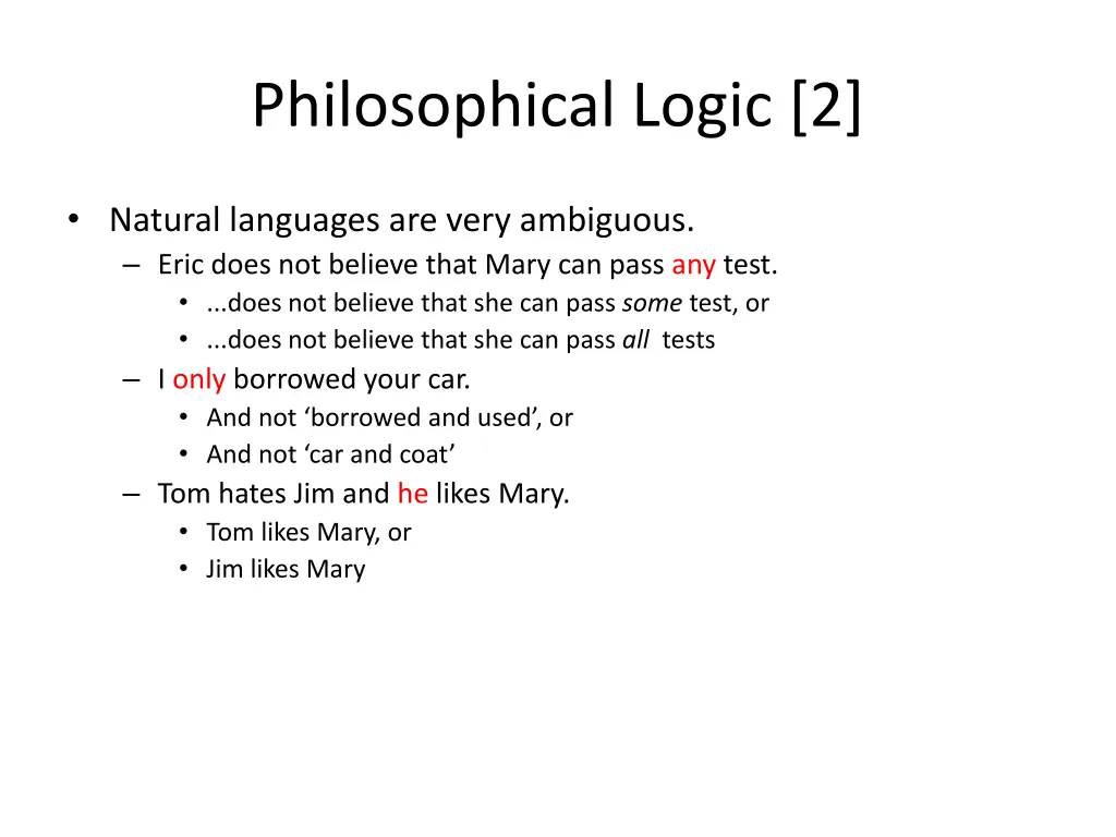 philosophical logic 2