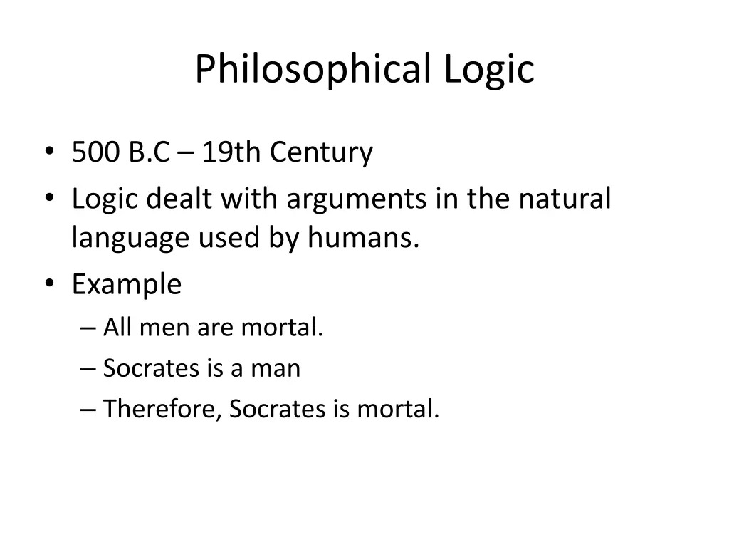 philosophical logic