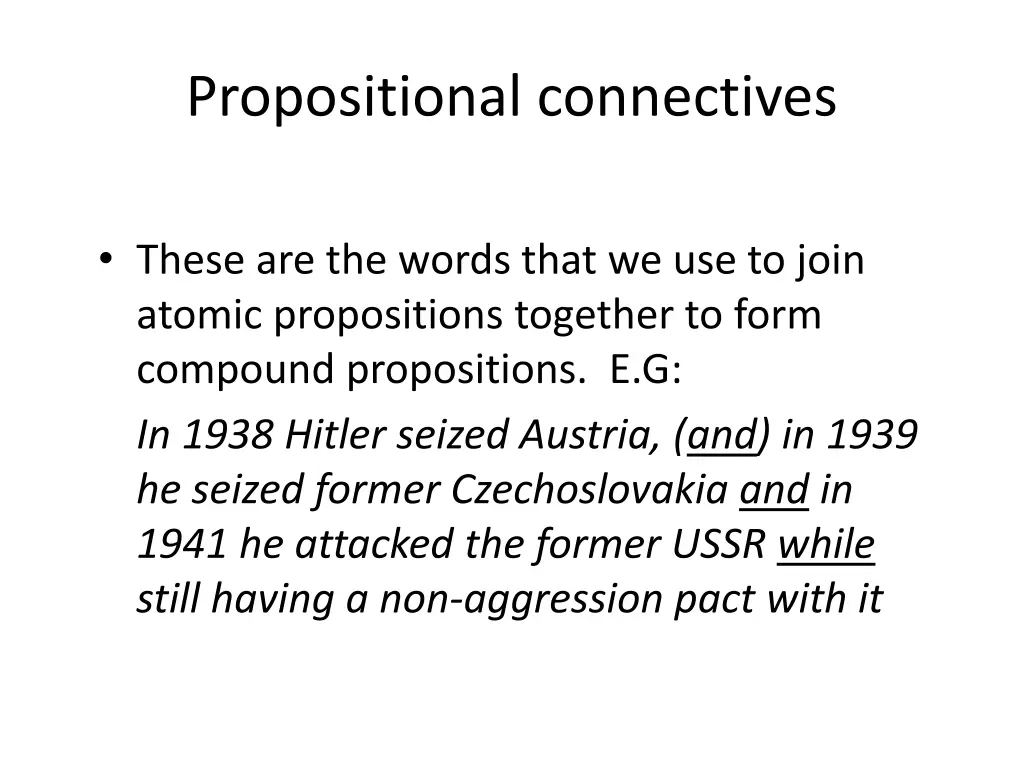 propositional connectives