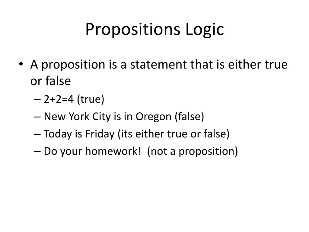 propositions logic