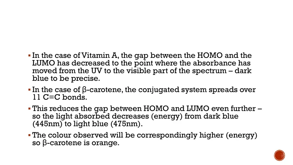 in the case of vitamin a the gap between the homo