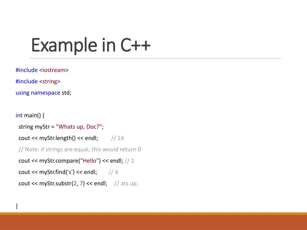 example in c example in c