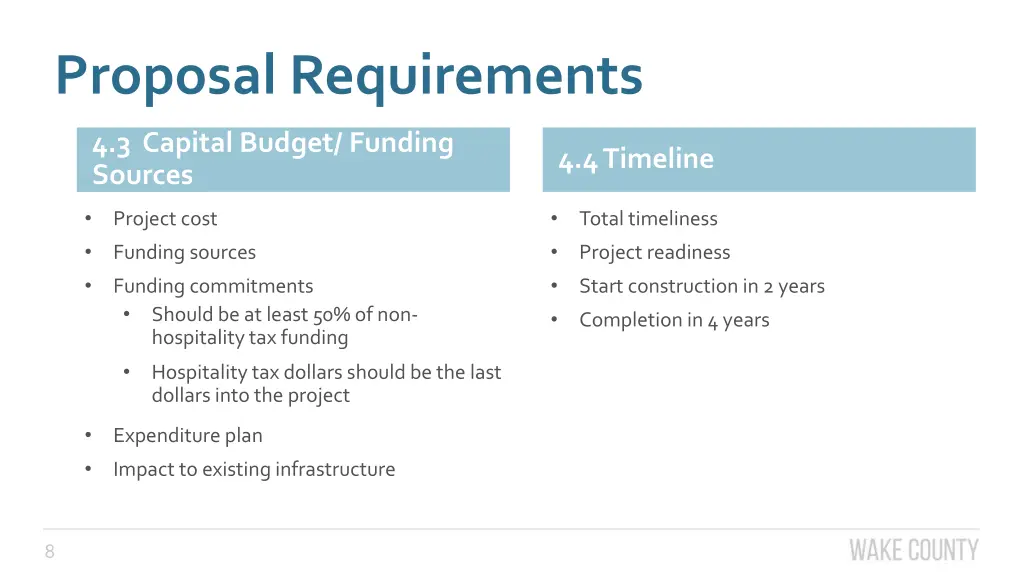 proposal requirements 1