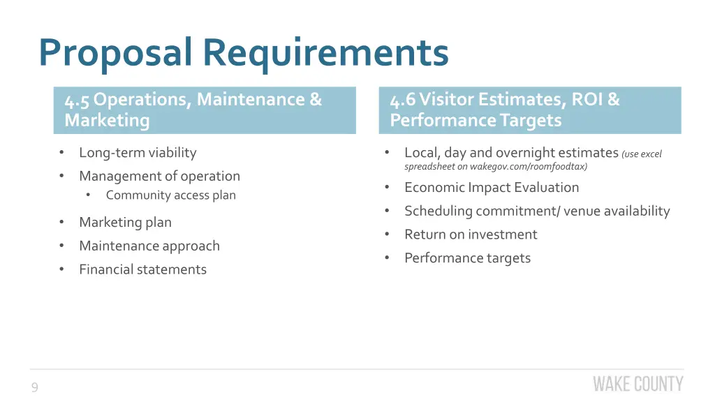 proposal requirements 2