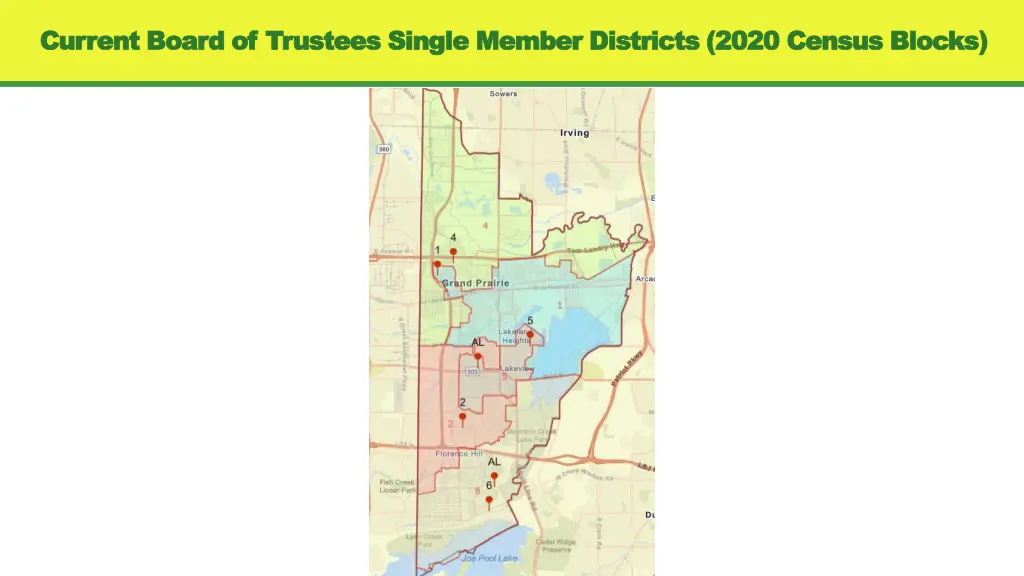 current board of trustees single member districts