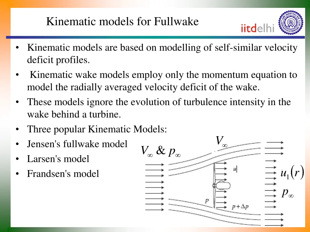 kinematic models for fullwake