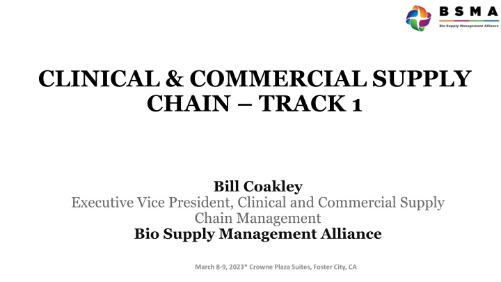 clinical commercial supply chain track 1