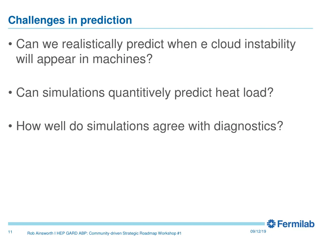 challenges in prediction