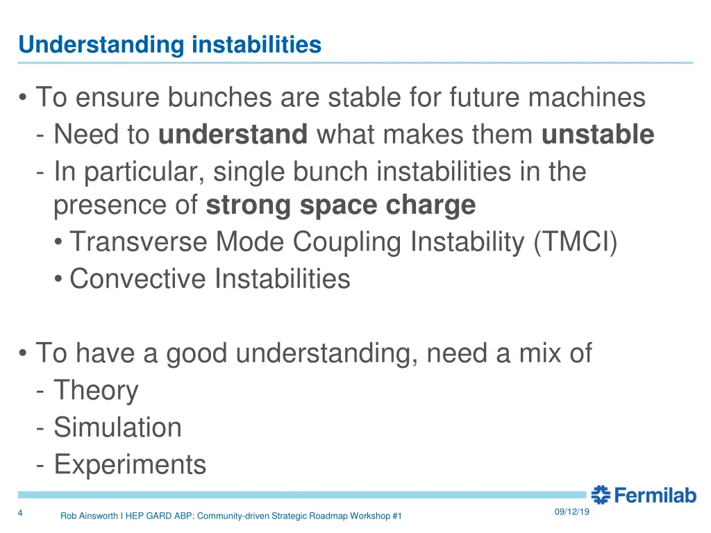 understanding instabilities