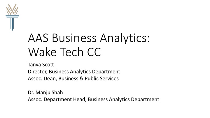 aas business analytics wake tech cc tanya scott