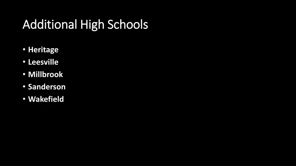 additional high schools additional high schools 1