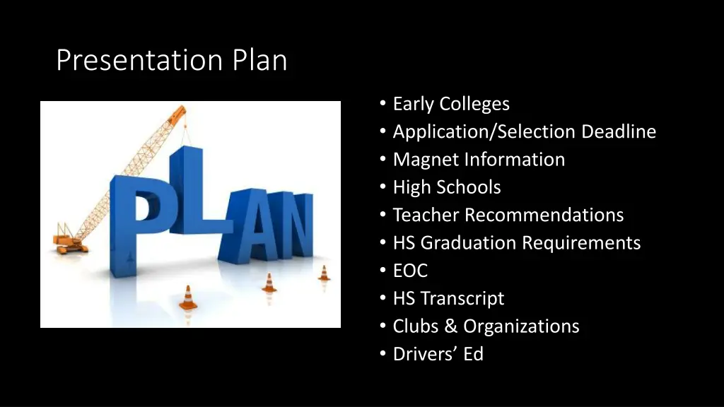 presentation plan