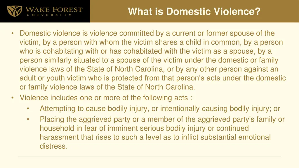 what is domestic violence