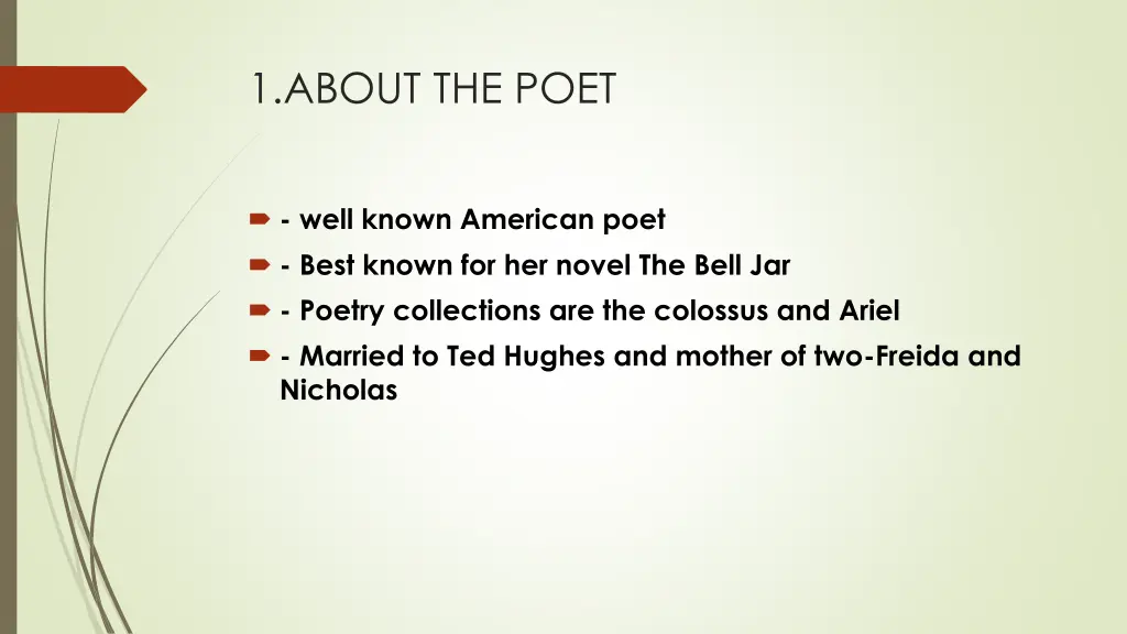 1 about the poet