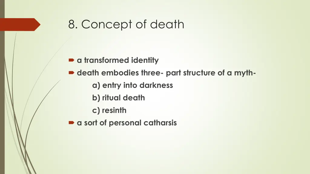 8 concept of death