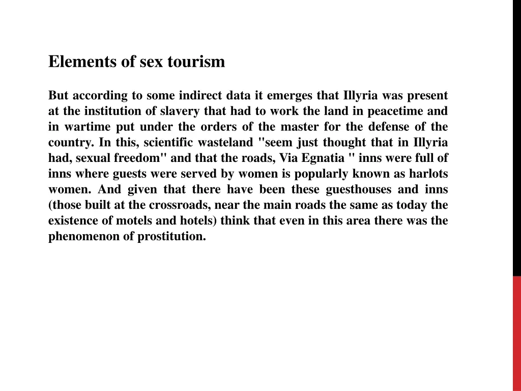 elements of sex tourism