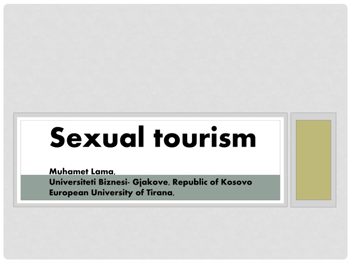 sexual tourism