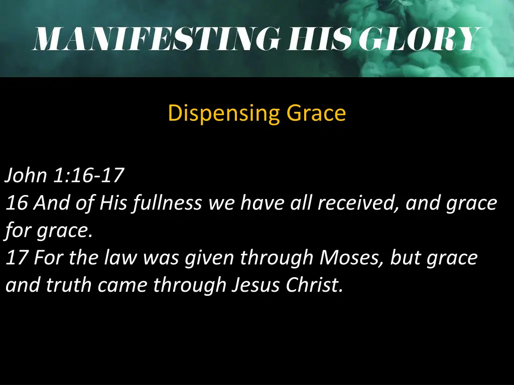 dispensing grace