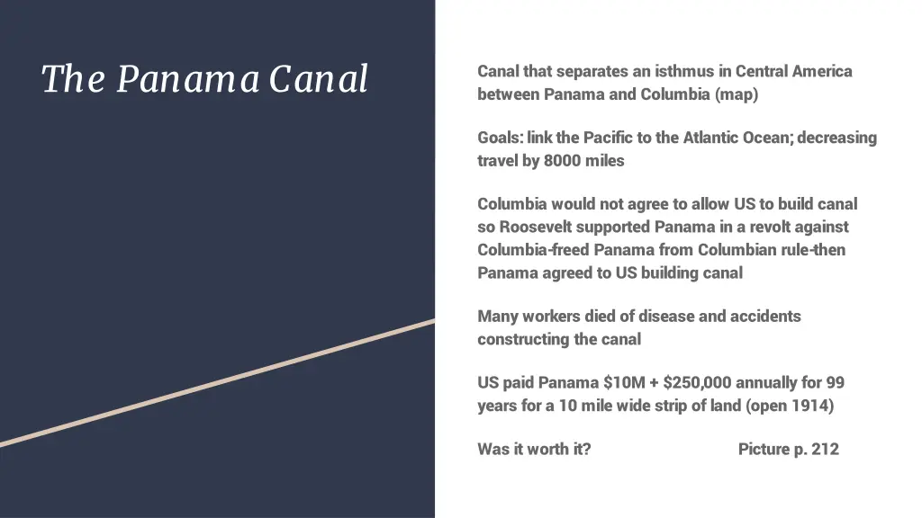 the panama canal