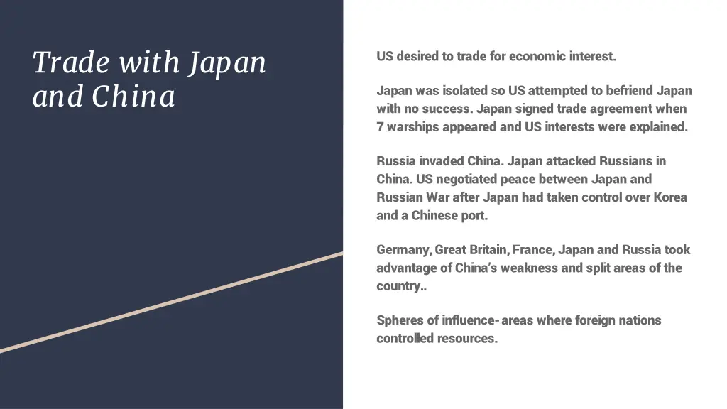 trade with japan and china