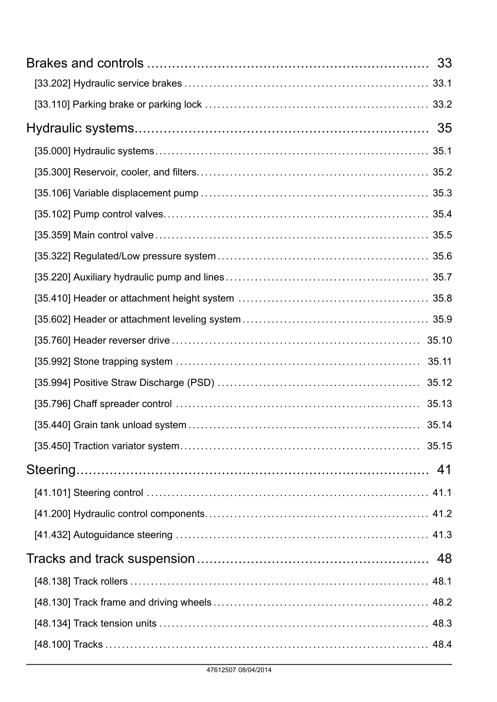 brakes and controls 33