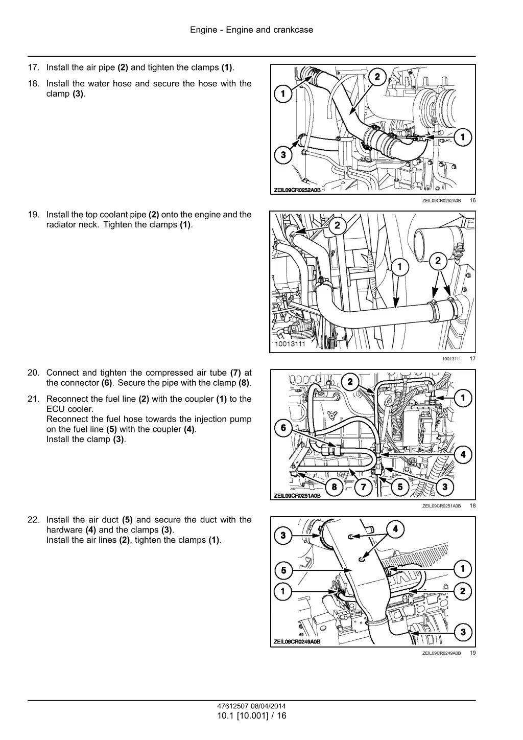 engine engine and crankcase