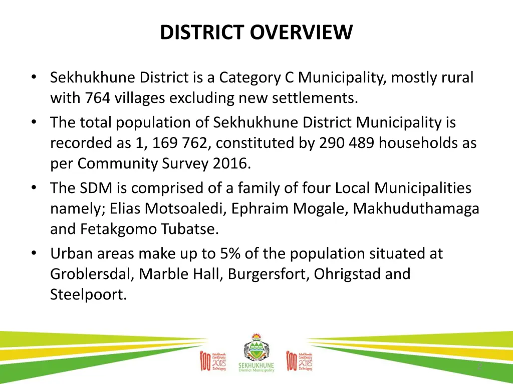 district overview