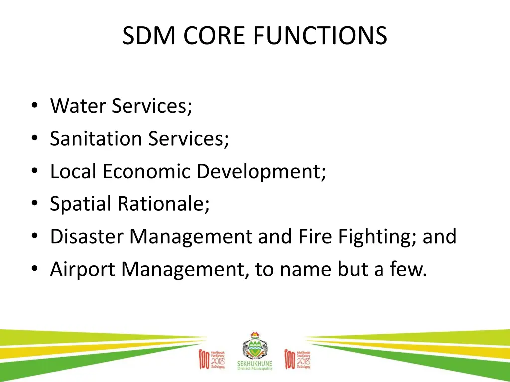 sdm core functions