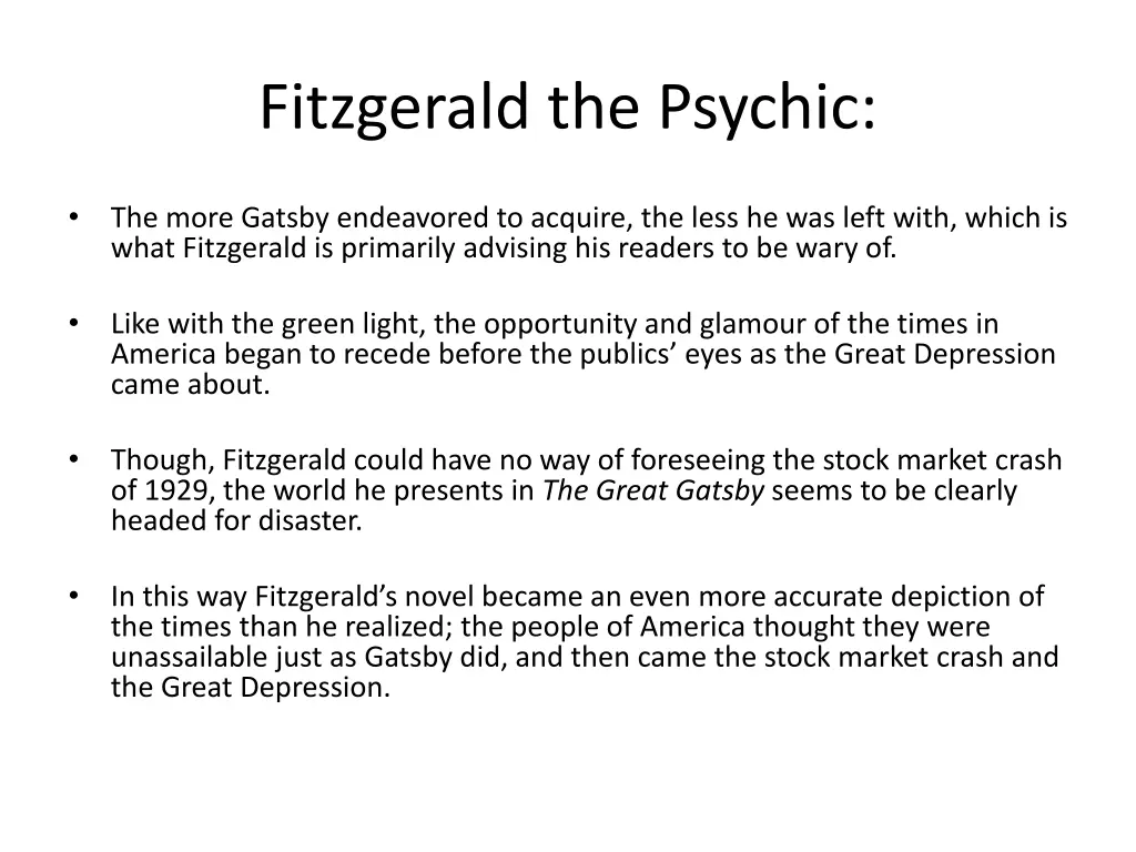 fitzgerald the psychic