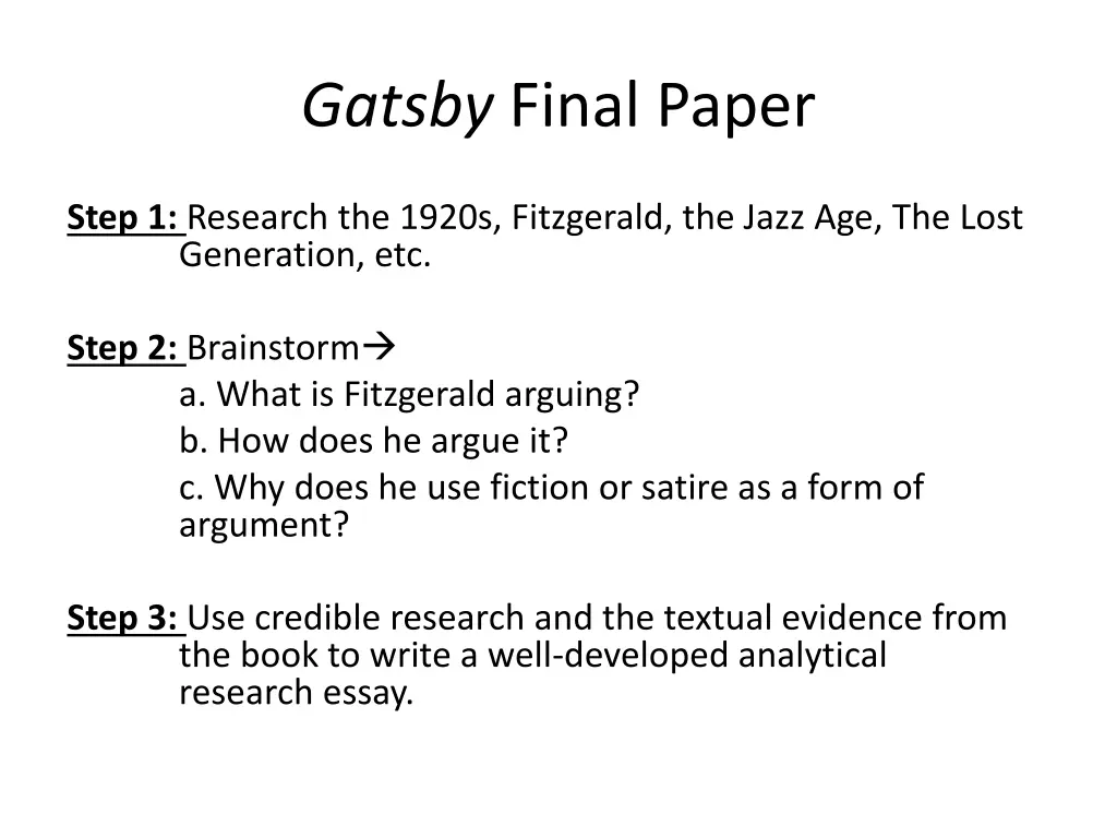 gatsby final paper