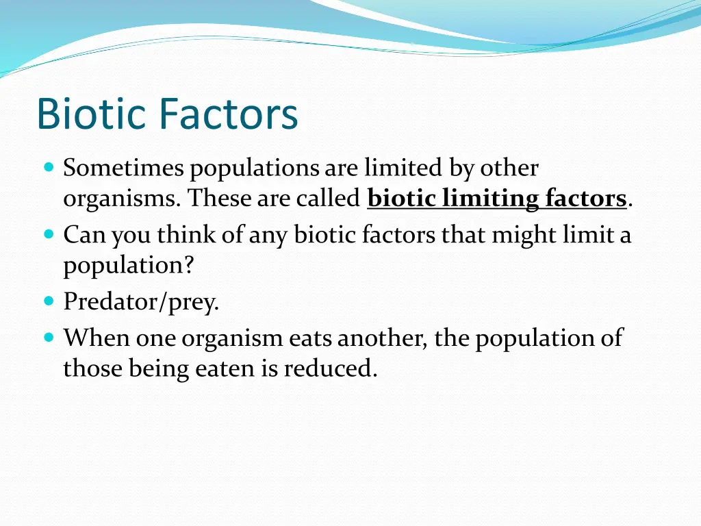 biotic factors