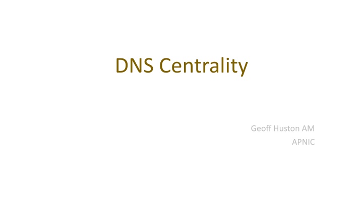 dns centrality